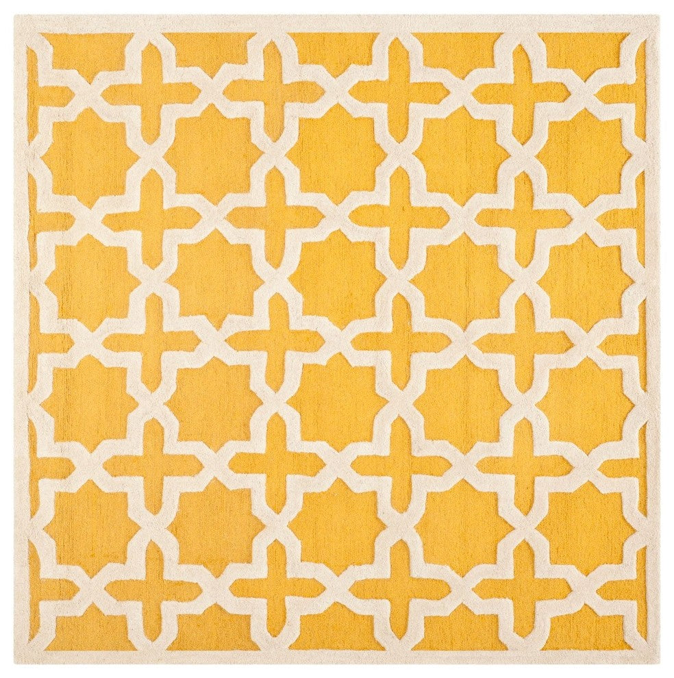 Safavieh Cambridge CAM125Q 6' Round Gold Rug