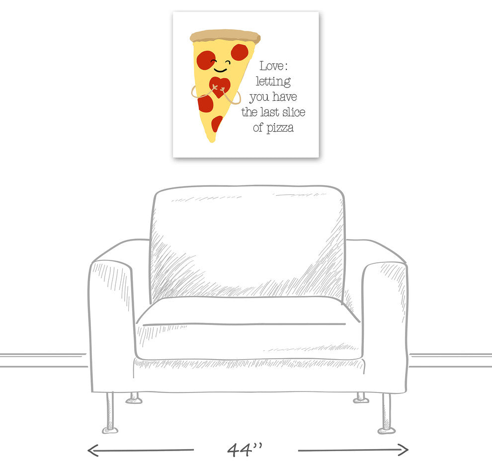 Last Slice of Pizza 20x20 Canvas Wall Art