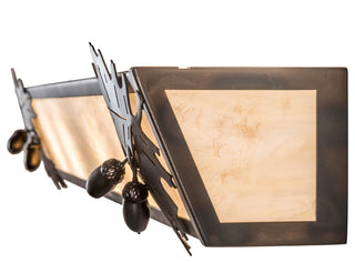 36 Wide Oak Leaf & Acorn Vanity Light
