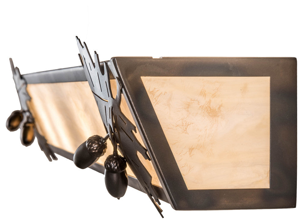 36 Wide Oak Leaf & Acorn Vanity Light