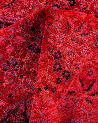 Overdyed, One-of-a-Kind Hand-Knotted Area Rug Pink, 5'1"x7'8"