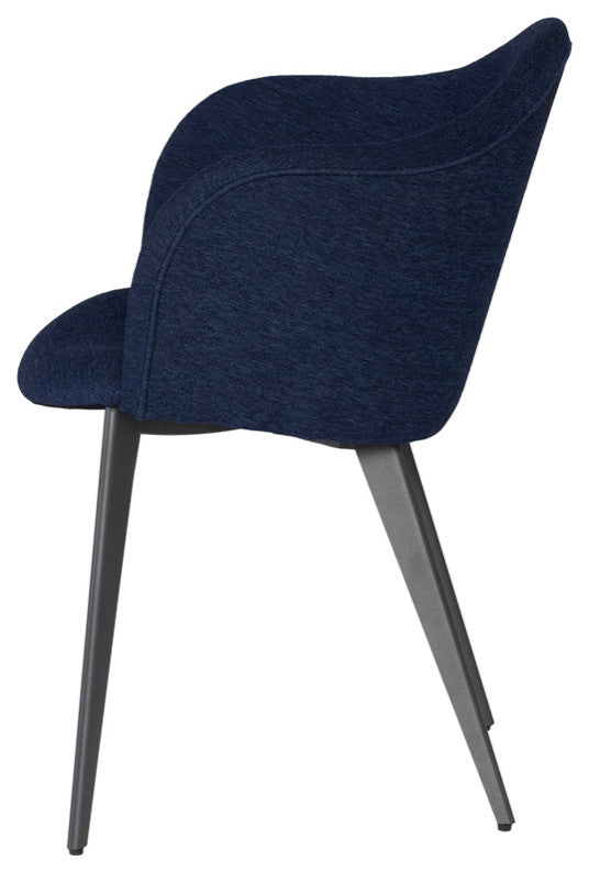 Nora True Blue Fabric Dining Chair