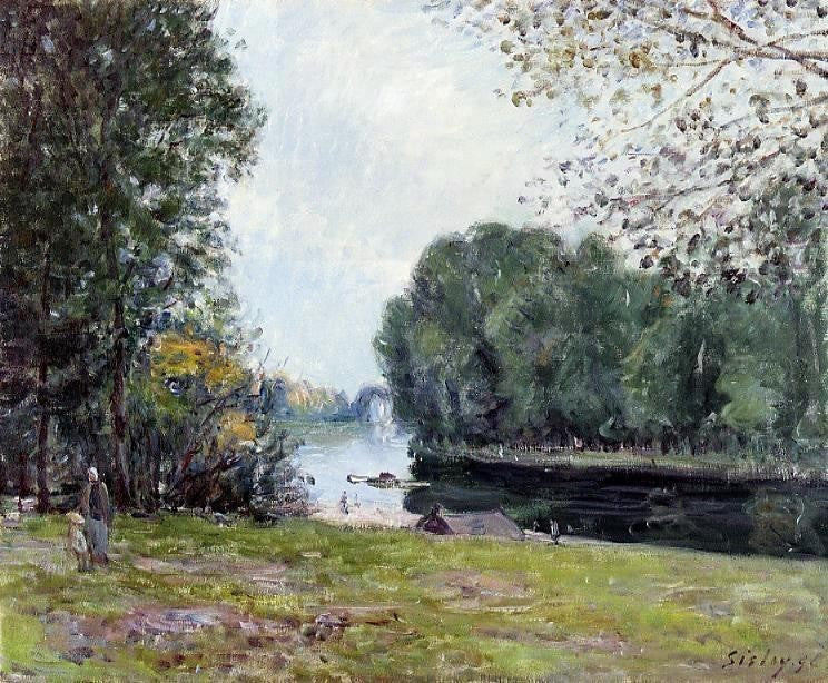 Alfred Sisley A Turn of the River Loing Summer Wall Decal Print