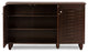 Winda Modern 3-Door Dark Brown Wooden Entryway Shoes Storage Cabinet