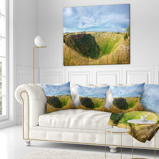 Pulo Di Altamura Panorama Landscape Printed Throw Pillow, 16"x16"