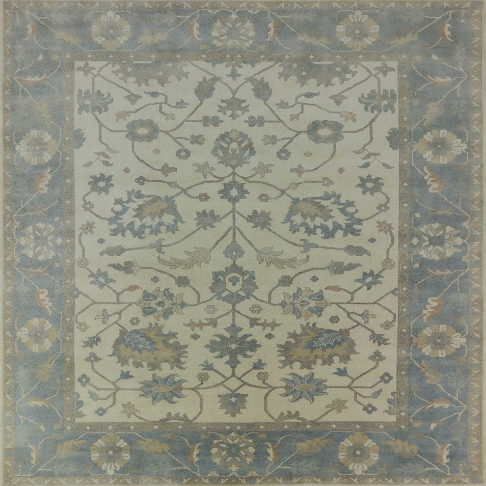 Ahgly Company Indoor Square Mid-Century Modern Area Rugs, 5' Square