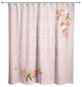 Love People 3 71x74 Shower Curtain