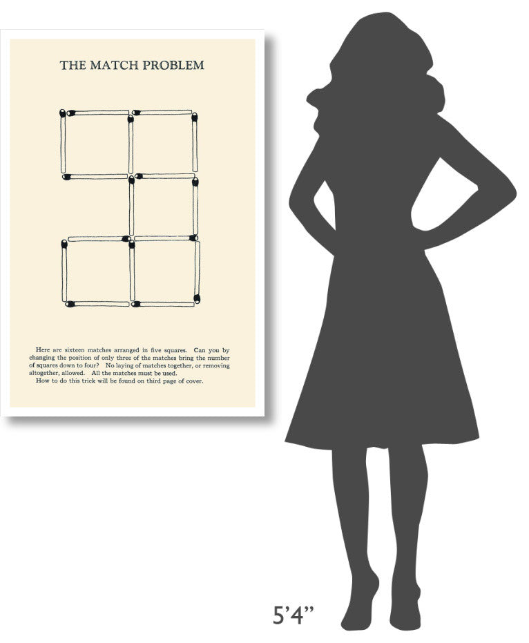 "The Match Problem" Digital Paper Print by Retromagic, 29"x42"