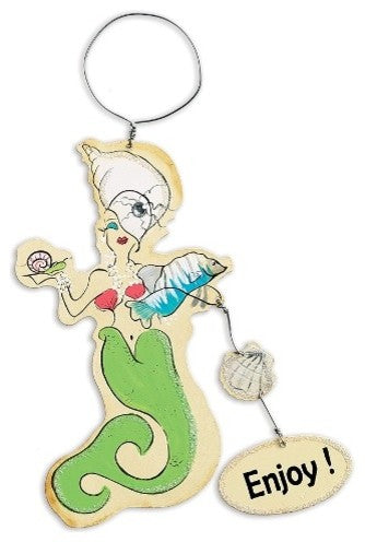 Make a Splash Drink Like a Fish Mermaids Wine Bottle Charms Set of 3