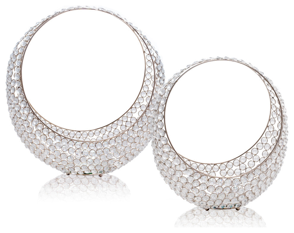 Anillo Small Silver Cristal Ring Basket