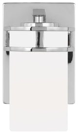 Generation Lighting 4121601EN3 Robie 8" Tall LED Bathroom Sconce - Chrome