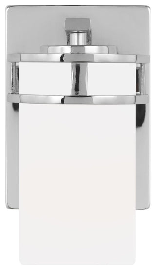 Generation Lighting 4121601EN3 Robie 8" Tall LED Bathroom Sconce - Chrome