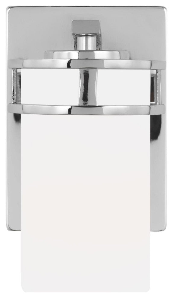 Generation Lighting 4121601EN3 Robie 8" Tall LED Bathroom Sconce - Chrome
