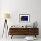 "Blue Rays" Framed Digital Print by Thorsteinn H. Ingibergsson, 30x22"