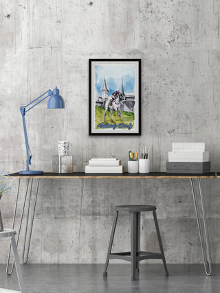 "Kentucky Derby" Framed Painting Print, 30x45