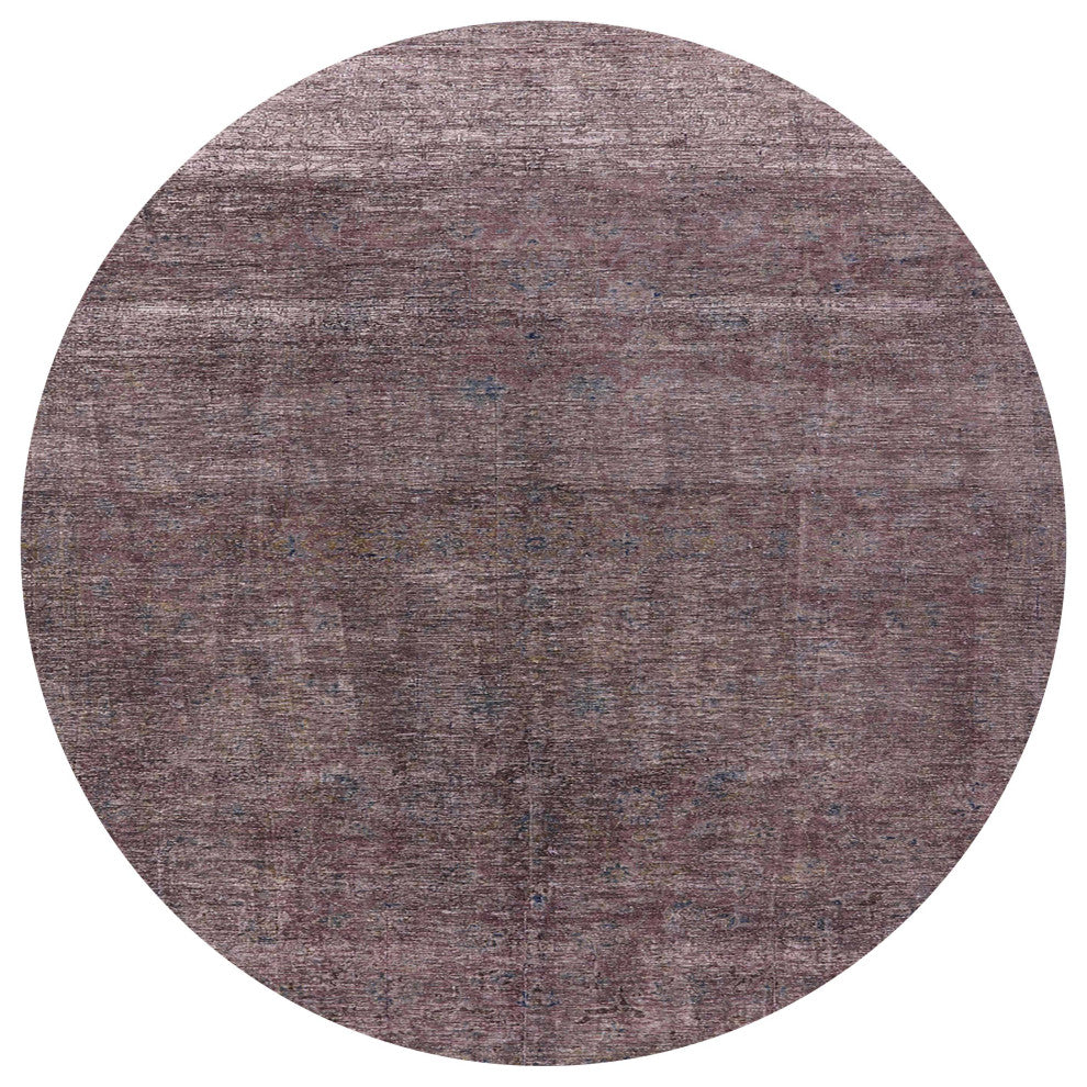 Ahgly Company Indoor Round Mid-Century Modern Area Rugs, 7' Round