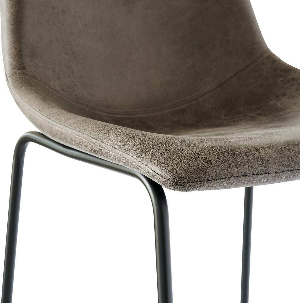Picket House Furnishings Collins Metal Bar Stool Set, Gray