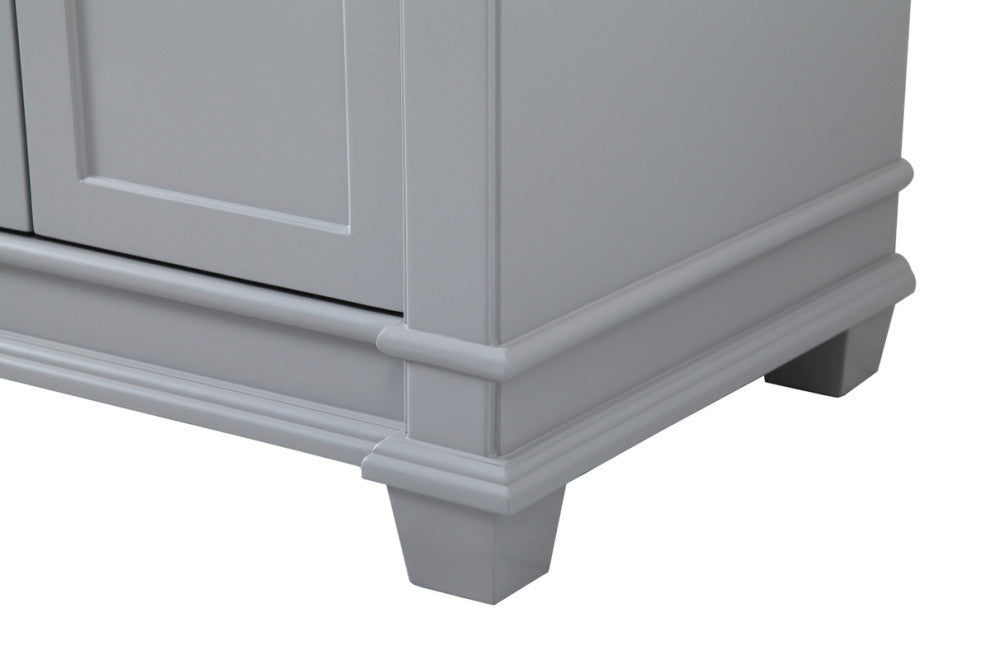 Home Living 72" Double Bathroom Vanity Set, Gray