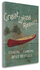 "Lodge Signs III" By James Wiens, Giclee Print on Gallery Wrap Canvas