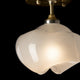 Ume 1-Light Semi-Flush, Modern Brass, Modern Brass Accents, Frosted Glass