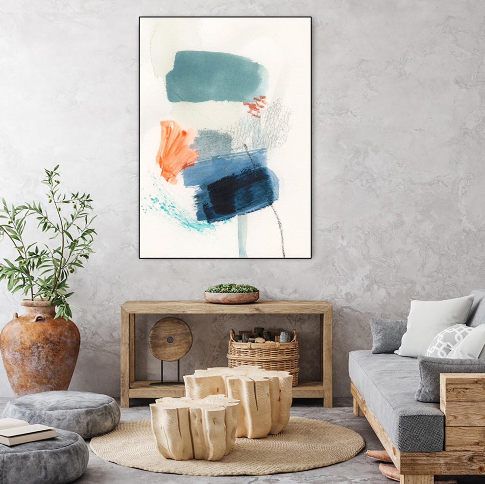 "Lightvessel II" Framed Canvas by Giant Art 24"x32"