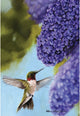 Ruby and Lilac Print Polyester Large Flag