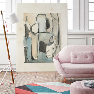 "Subdued Abstract I" Fine Art Giant Canvas Print, 54"x72"