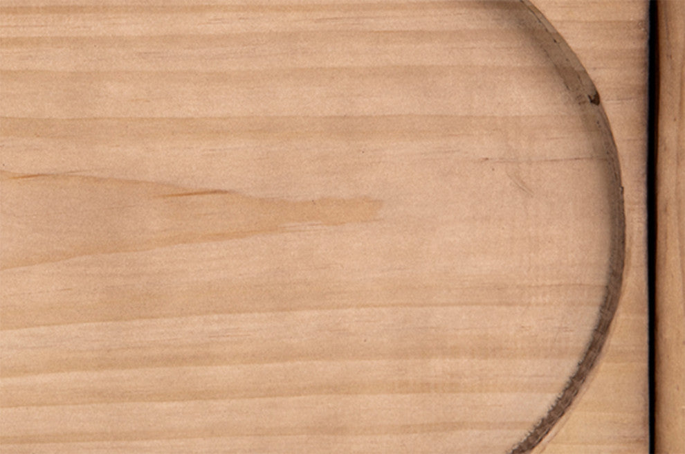 Deco Oval Pine Sideboard