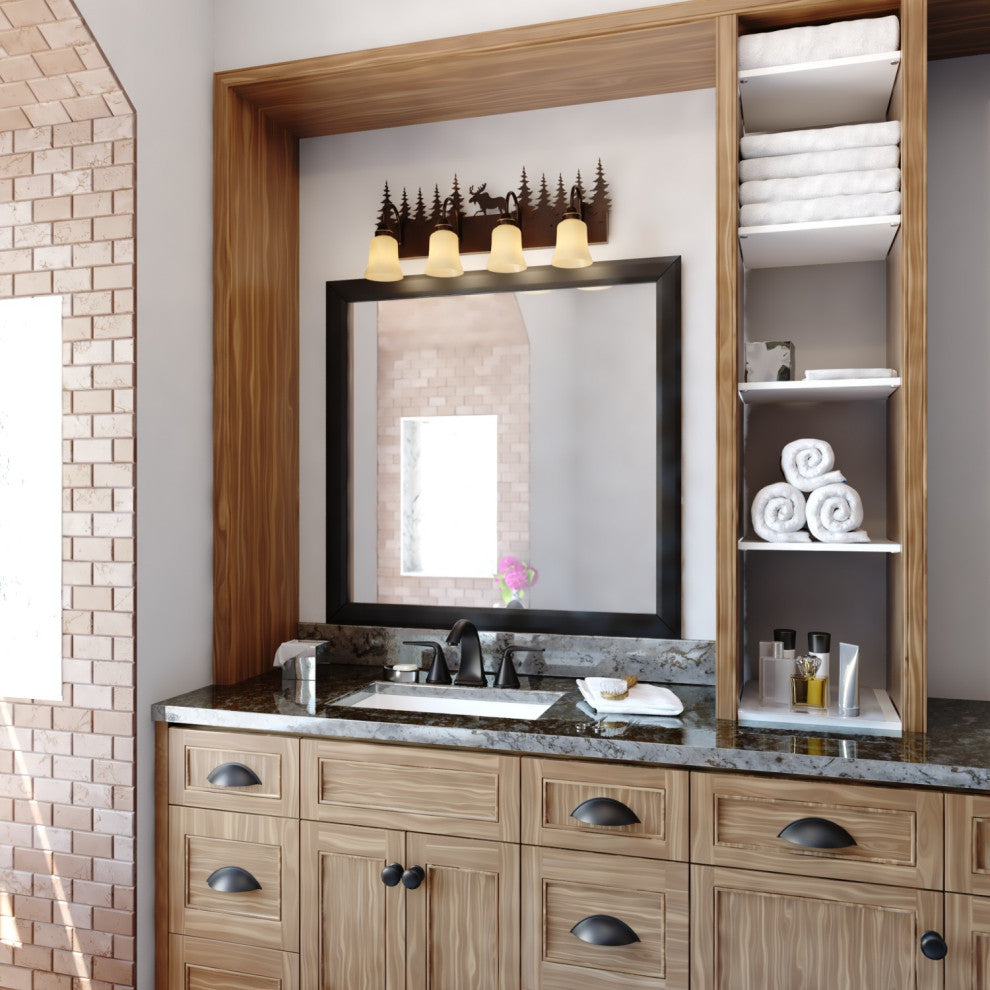 Vaxcel Yellowstone 4L Vanity Burnished Bronze