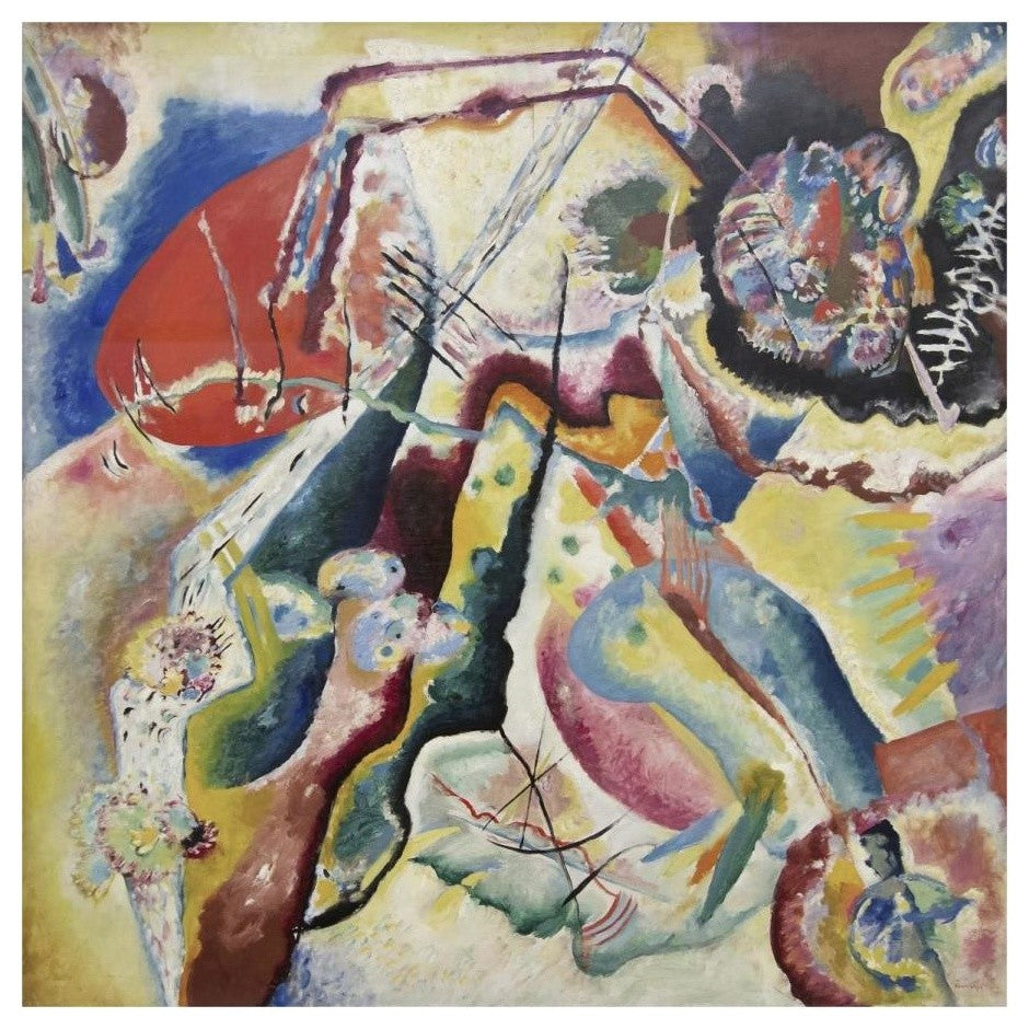 "Painting with a Red Spot (Bild mit rotem Fleck), 1914" Paper Art, 20"x20"