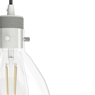 Hunter Van Nuys Brushed Nickel 3 Light Linear Cluster Ceiling Light