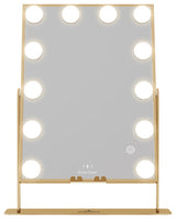 Hollywood XL Tri Tone LED Makeup Mirror, Champagne Gold