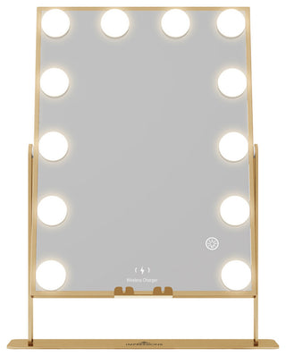 Hollywood XL Tri Tone LED Makeup Mirror, Champagne Gold