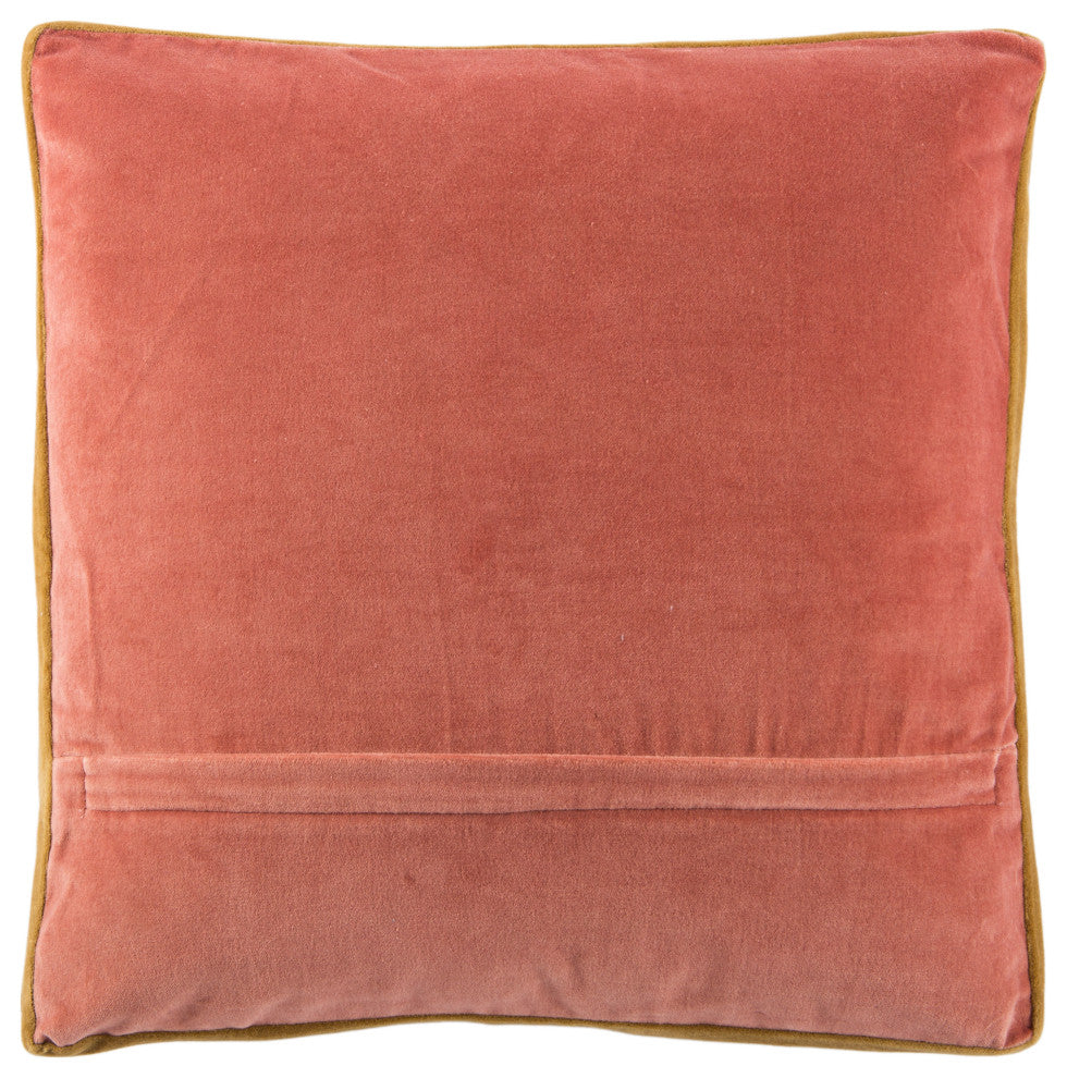 Jaipur Living Bryn Solid Throw Pillow, Pink, Poly Fill