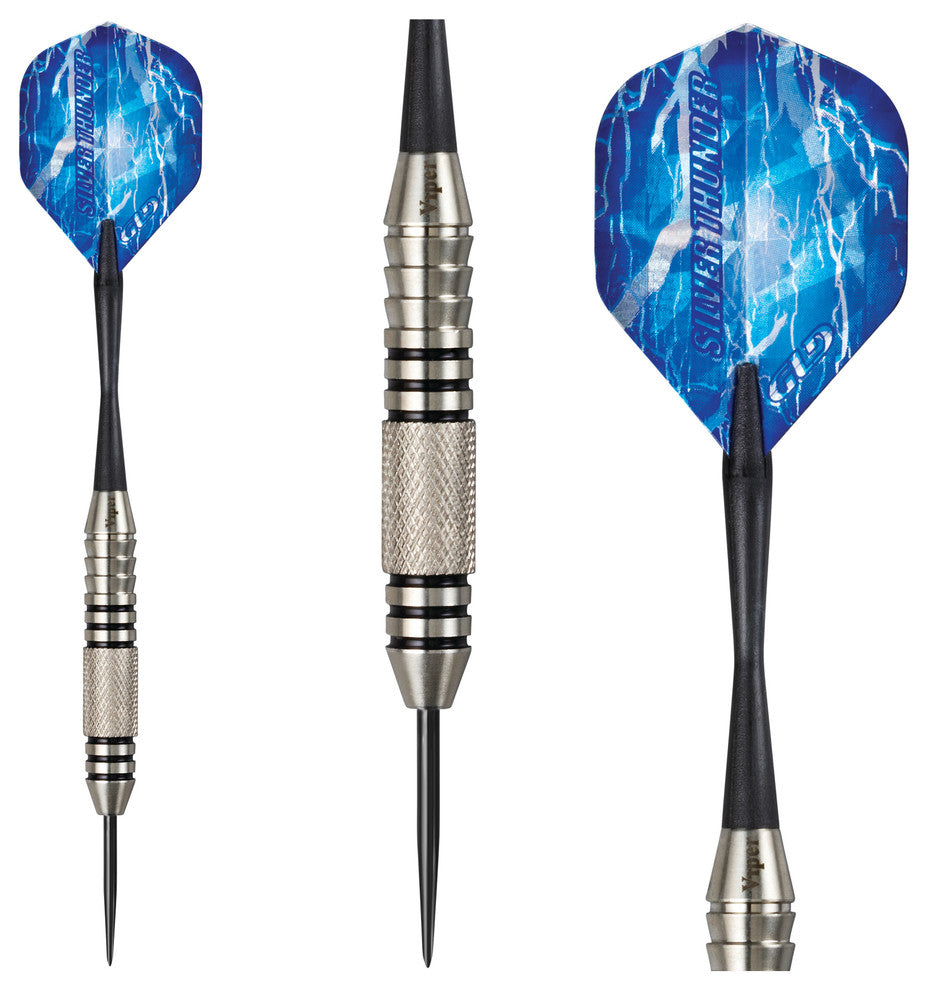 Silver Thunder Steel Tip Darts, 24 Grams