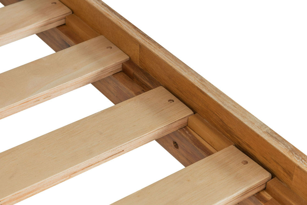 Modrest Mikala Modern Natural Oak Bed, Eastern King