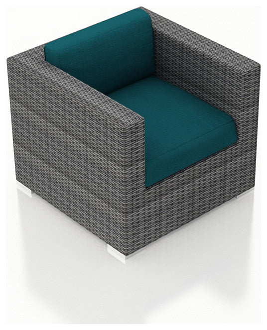 District 5 Piece Club Chair Set, Spectrum Peacock