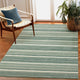 Aruba Faded Stripe Indoor Rug, Aqua, 5'x7'6"