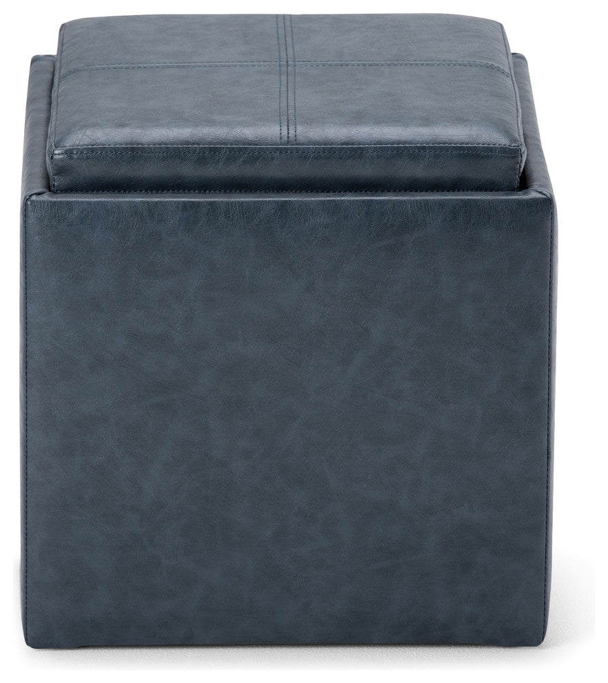 Rockwood Cube Storage Ottoman with Tray