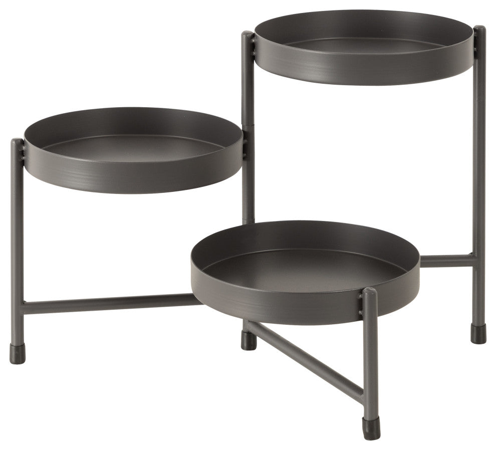 Finn Tiered Tabletop Planter, Gray 7.25x7.25x10