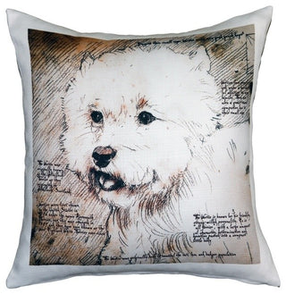 Leonardo's Dogs Westie Terrier Dog Pillow