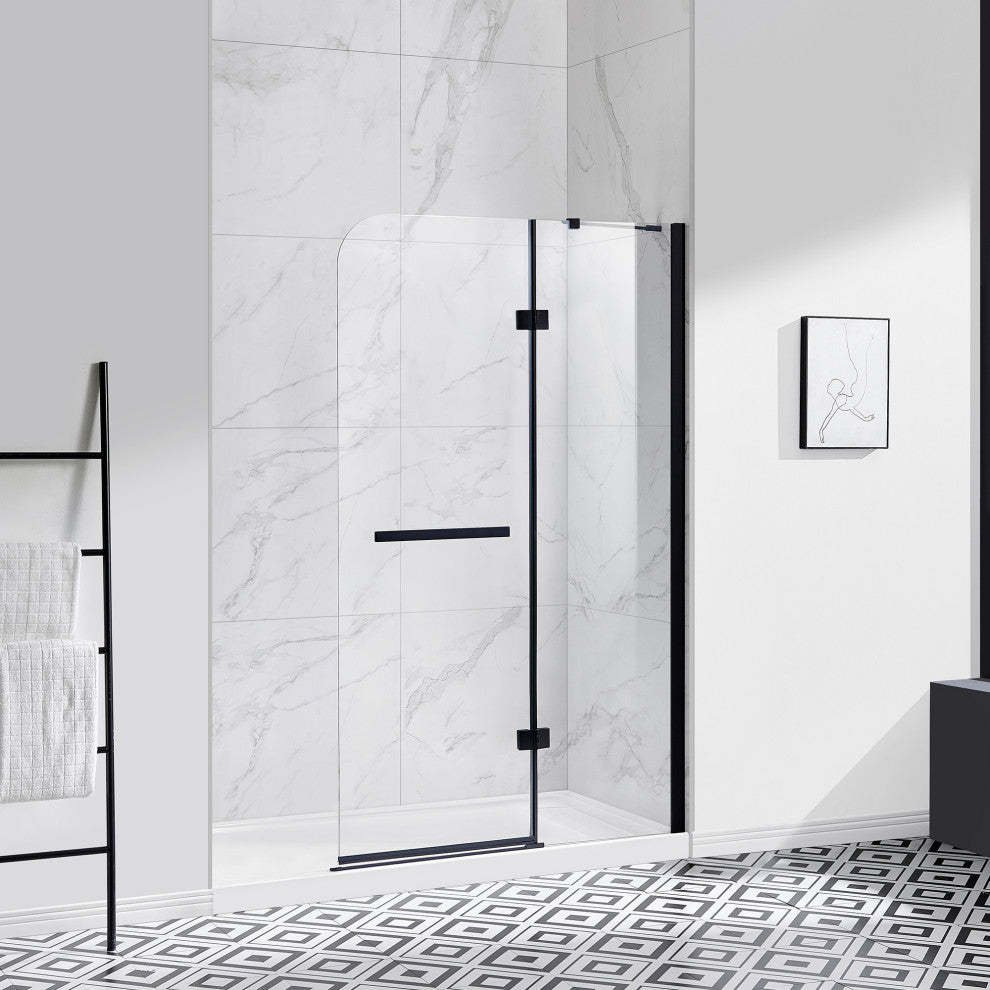Ove Decors Annie 45" Tempered Shower Panels, Satin Nickel