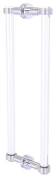 Clearview 18" Back to Back Groovy Accent Shower Door Pull, Polished Chrome