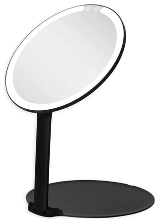 Ayla Slim Tri-Tone LED Makeup Mirror, Black
