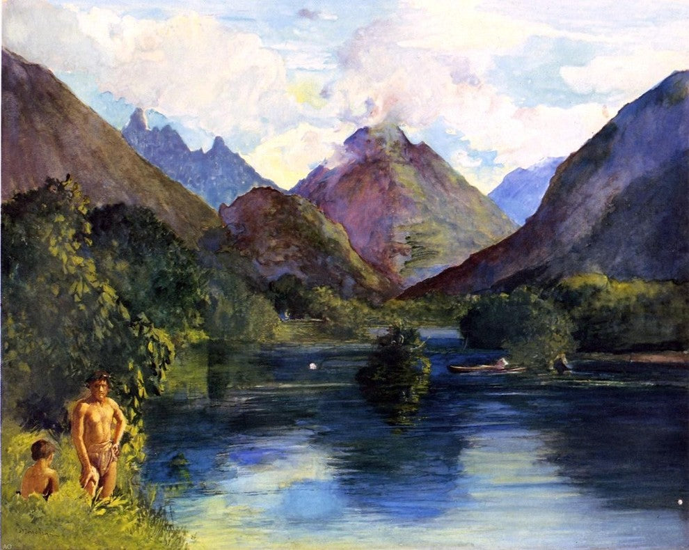 John La Farge Entrance to Tautira River- Tahiti Wall Decal