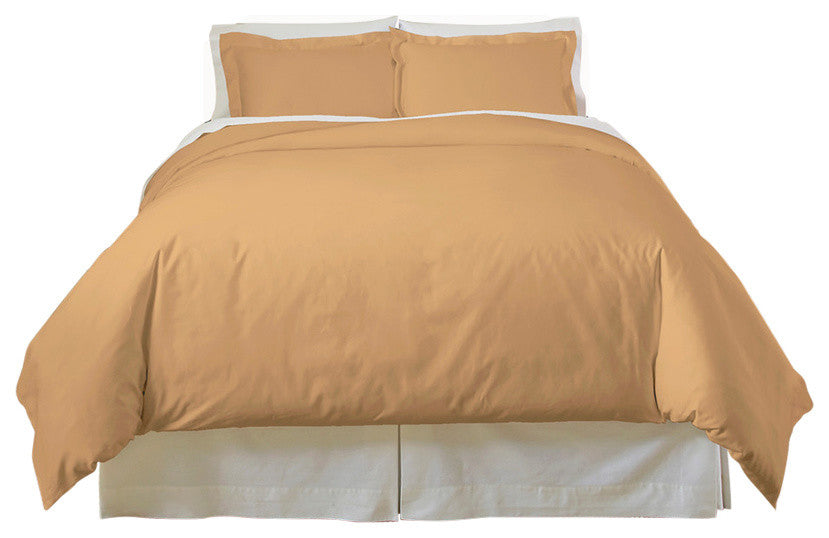 Pointehaven 500TC Duvet Set, Expresso, Queen