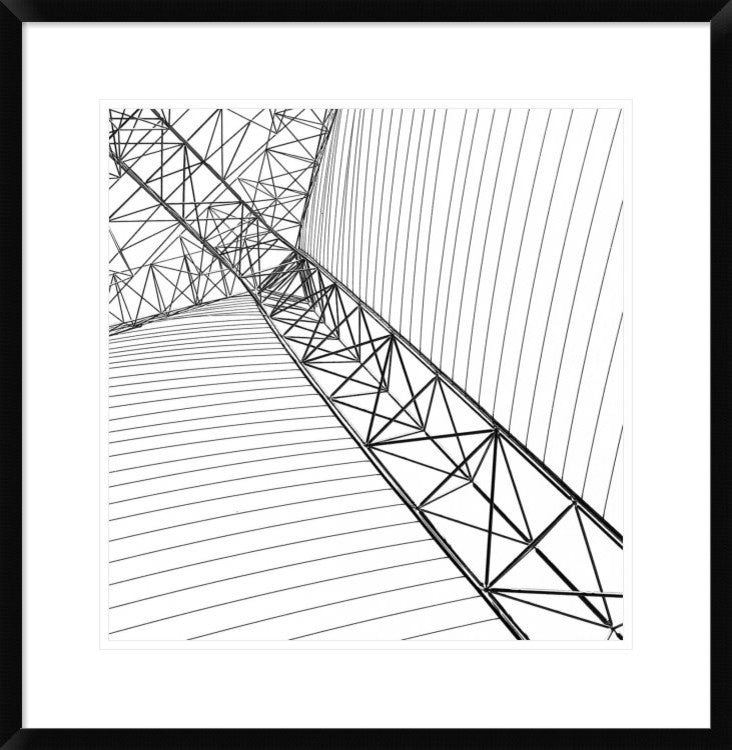 "The Abstract" Framed Digital Print by Kahar Lagaa, 26"x26"