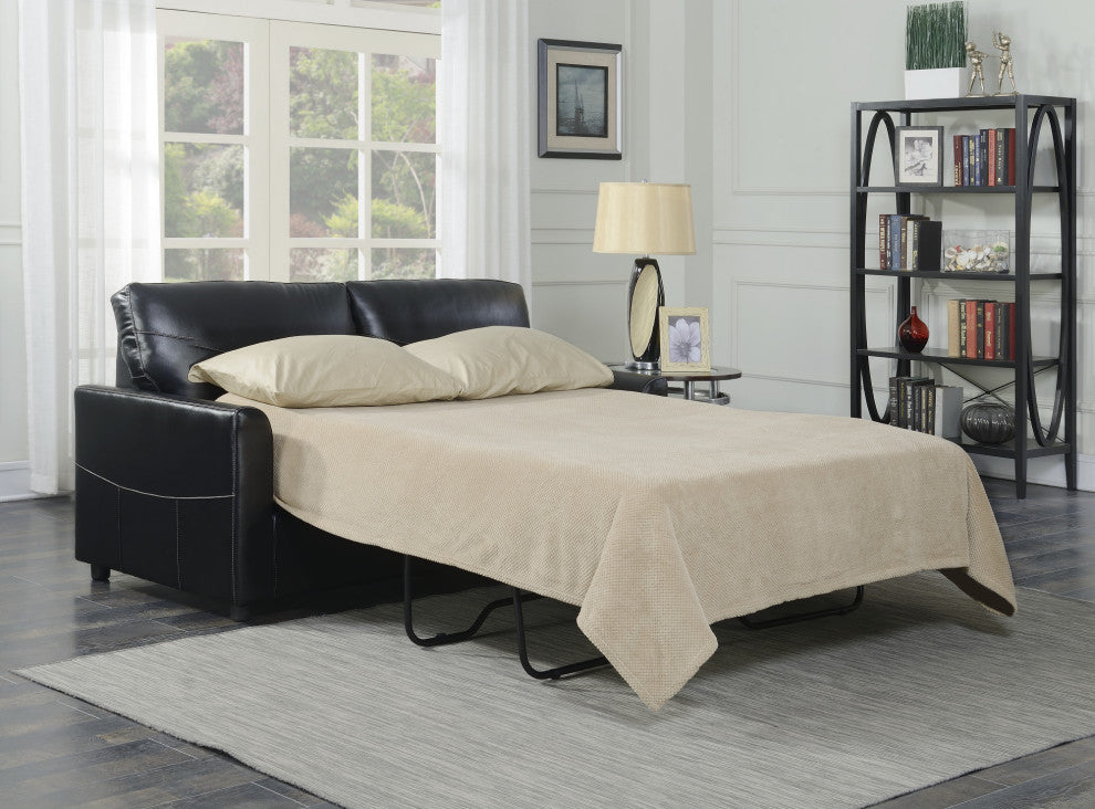 Vaughn Sleeper Sofa, Black, Full