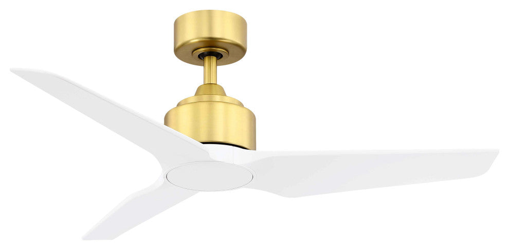 TriAire Custom Indoor/Outdoor Fan DC Motor Satin Brass