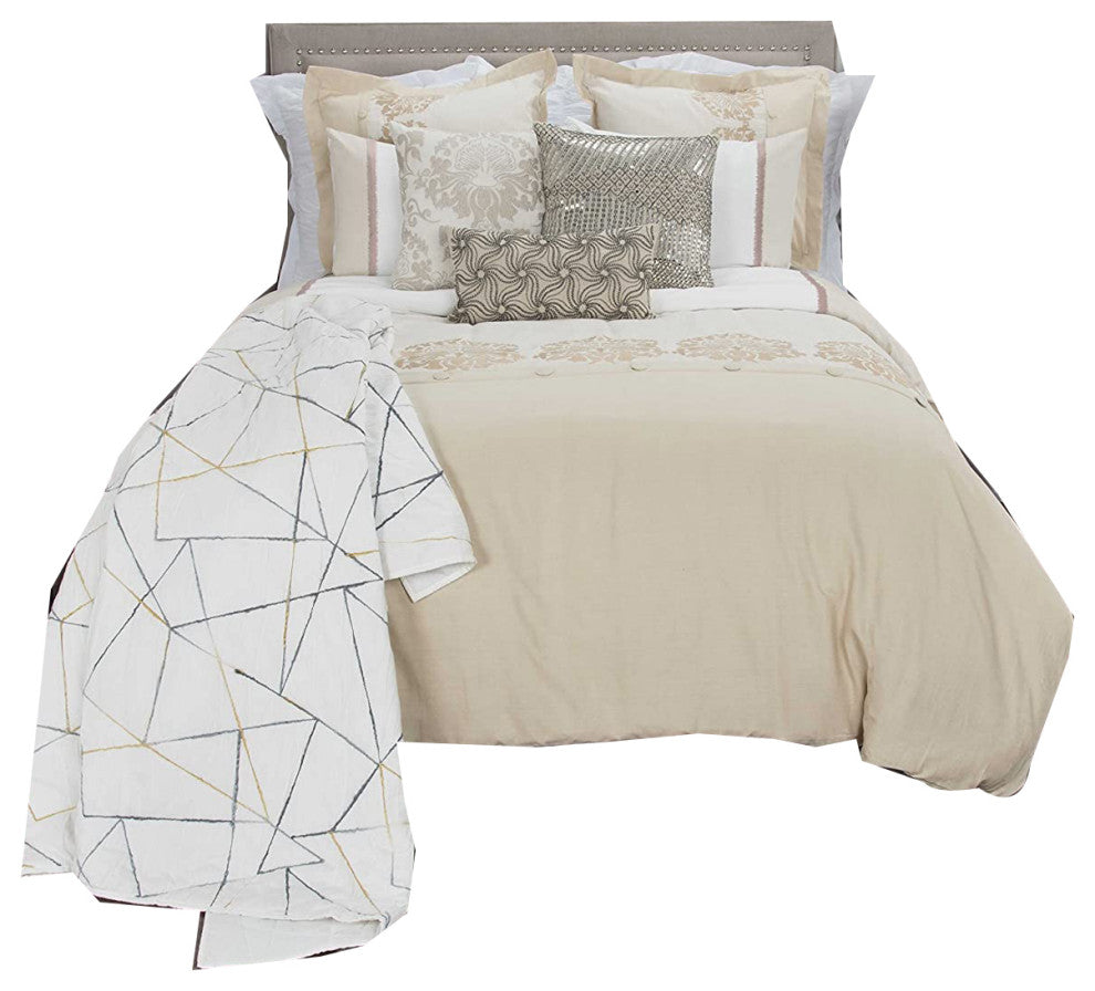 Rizzy Home 98"x98" Duvet
